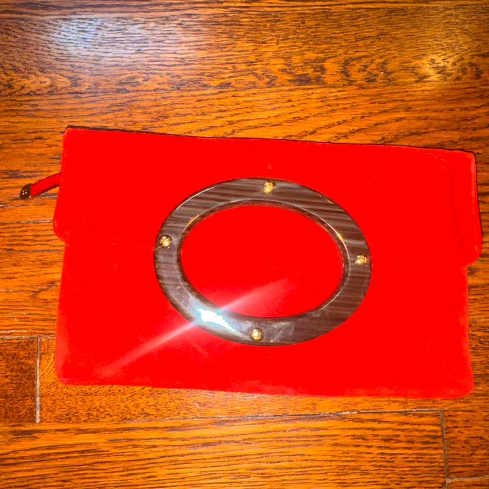 Vintage Kate Spade Suede Fold-over Clutch